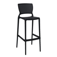 Banqueta para Bar Alta Tramontina Safira Preta – Estilo e Conforto para seu Ambiente - imagem 1