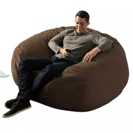 Puff Gigante Redondo 140cm Suede Premium com Zíper Duplo - Conforto e Estilo para Qualquer Ambiente - imagem 2
