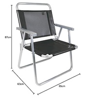 Mor Cadeira Oversize em Alumínio Preta – Conforto e Estilo para Ambientes Externos - imagem 3