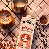 Amêndoas Natuterra Barista 1L: Cremosa e Sem Açúcar - imagem 1