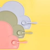 Jogo Americano em Silicone Infantil Buba - Rosa | Seguro, Macio e Lavável - imagem 4
