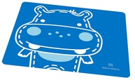 Jogo Americano em Silicone Lucas the Hippo Azul - Proteção e Diversão na Hora da Refeição - imagem 1