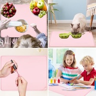 Jogo Americano Rosa Infantil Antiderrapante - Silicone Seguro e Reutilizável para Refeições e Brincadeiras - imagem 5