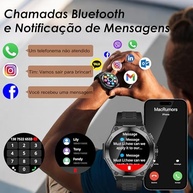 Smartwatch AURAFIT com Tela AMOLED 3,6cm, IA ChatGPT, IP68, Chamadas Bluetooth e 150+ Modos Esportivos - imagem 3