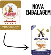 Farinha de Trigo Tipo 1 1Kg Anaconda Premium - imagem 3