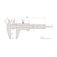 Paquímetro Analógico Mitutoyo 150mm (6") - Precisão Profissional 530-104 - imagem 3