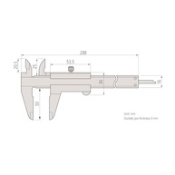 Paquímetro Analógico Mitutoyo 200mm (8") - Precisão 0,02mm | Modelo 530-118 - imagem 3