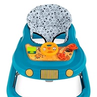 Andador Safari II Azul - Segurança e Diversão para Bebês até 12kg | Assento Acolchoado e Brinquedos Inclusos - imagem 5