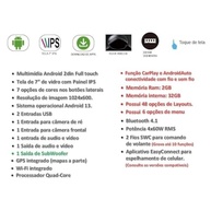 Central Multimídia 7" Android 13 QuadCore: CarPlay, Android Auto e Espelhamento Completo - imagem 4