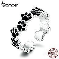 Anel de Prata 925 com Pegada de Pet – Bamoer SCR603 - imagem 1