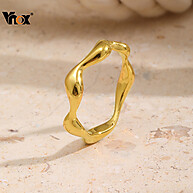 Anel Geométrico 18k: Elegância Irregular - imagem 1