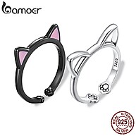 Anel Prata 925 Orelhinha de Gato Bamoer SCR922 - imagem 1