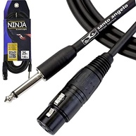 Cabo de Microfone Ninja Santo Angelo HG 7,62m: Conexão P10/XLR Fêmea Profissional - imagem 2
