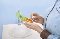 Porta-Dentinhos Azul Angie – Organize com Estilo e Praticidade! - imagem 3