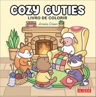 Cozy Cuties: Livro de Colorir para Relaxar e Descontrair com Animais Adoráveis - imagem 1