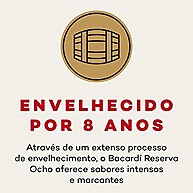 Bacardi Reserva Ocho 8 Anos: Rum Premium 750ml - imagem 1