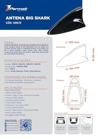 Antena Barbatana Shark para Jeep Renegade, Compass e Cherokee: Design Moderno e Recepção AM/FM Superior (Branca) - imagem 3