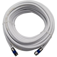 Cabo Coaxial RG06 15m Branco: Sinal Perfeito para sua Antena, TV e Internet! - imagem 1