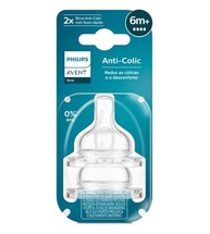 Bicos Anti-Cólica Philips Avent T4 6m+ - Dupla Refil SCY764/02 - imagem 3