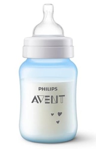 Mamadeira Anti-Cólica Philips Avent 260ml Azul Decorada Elefante - Conforto e Segurança para Bebês - imagem 2