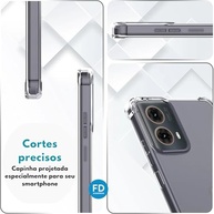 Kit Premium Motorola Moto G75: Capa Anti-Impacto Transparente + Película Cerâmica 9D - imagem 5