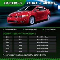 Motor Elétrico Janela Honda Civic Sedan 2006-2011 (Dianteiro Esquerdo) - Anti-Clip 72250-SNA-A01 - imagem 3