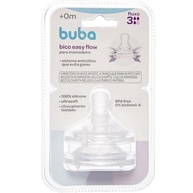 Bico para Mamadeira Buba Easy Flow Anticólica - Silicone Ultrasoft, 100% Livre de BPA, 4 Fluxos - imagem 4