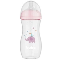 Mamadeira Easy Flow Elefante Rosa 330ml - Sistema Anticólico BPA Free - imagem 2
