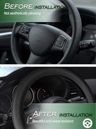 Capa de Volante LRITER Silicone Antiderrapante Universal - Conforto e Segurança para Seu Carro (Preto) - imagem 5