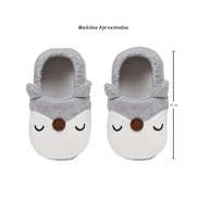 Pantufa Bebê Raposa Buba: Conforto Antiderrapante! - imagem 2