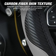 Capa de Volante Esportiva Fibra de Carbono 38cm - Antiderrapante e Respirável - imagem 4