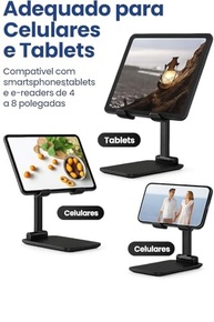Suporte Universal Premium para Celular e Tablet: Ajustável, Dobrável e Antiderrapante - imagem 4