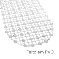 Tapete de PVC Antiderrapante para Banheiro 63x35cm - Segurança e Estilo com Base Adesiva - imagem 5