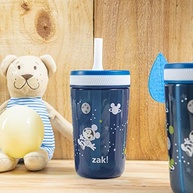 Conjunto de Copos Disney Mickey Mouse Zak Designs - Canudos Antivazamento com Tampa Segura - imagem 5