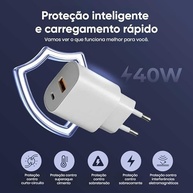 Carregador Turbo 40W USB-C + Cabo Lightning Premium LAGUS - iPhone X ao 14 - imagem 3