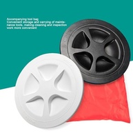 Acesso ao Convés Tbest 4" Redondo: Escotilha Prova de Impacto com Bolsa de Ferramentas para Iates e Barcos (Branco) - imagem 3