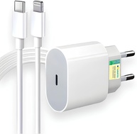 Carregador Turbo 30W PD + Cabo Lightning USB-C: Carga Rápida para iPhone 6 ao 14 - imagem 1