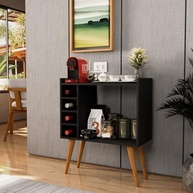 Aparador Buffet com Adega e Cantinho do Café Retrô Berlim - Design Moderno e Funcional - imagem 1