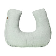 Apoio Amamentar Slim em Linho Verde - Conforto e Estilo para Mães Modernas - imagem 1