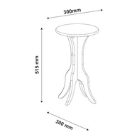 Mesa de Apoio 100% MDF KIN Branco - Design Moderno e Resistente - imagem 3