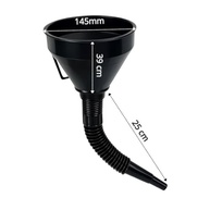 Funil Multiuso Flexível 145mm: Óleo, Combustível e Mais com Ponta Estreita e Alça de Apoio - imagem 5
