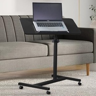 Mesa de Apoio Lateral Móvel Ajustável para Sofá e Notebook - Design Moderno com Rodas 360° - imagem 2