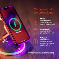 Carregador Indução Geonav 3 em 1 Dobrável: Carregue iPhone, Apple Watch e AirPods simultaneamente! - imagem 5