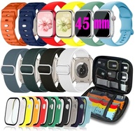 ZXCNZXVE Pacote com 10 pulseiras esportivas compatíveis com Apple Watch séries 10, 9, 8, 7, 6, 5, 4 e 3 de 45 mm, 44 mm, 42 mm, 46 mm, ultra - imagem 2