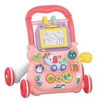 Andador Infantil Musical Didático Rosa - Estimule Aprendizado e Diversão - imagem 2