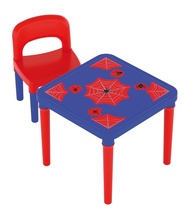 Conjunto Mesa e Cadeira Infantil Aranha Azul - Estímulo à Criatividade e Aprendizado - imagem 1