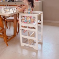 Torre de Aprendizagem Montessori 4 em 1 com Regulagem de Altura - Estimule a Autonomia da Criança - imagem 3