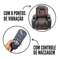 Poltrona Reclinável com Aquecimento, Massagem e Elevação - Conforto Premium para Idosos - imagem 4