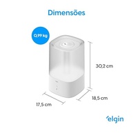 Umidificador de Ar Digital Touch Elgin 4L com Iluminação RGB - Bivolt - imagem 3