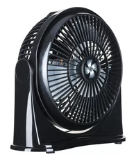 Circulador de Ar 25cm Preto e Prata 220V - Ventilador Moderno com Design Premium - imagem 1